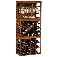 Cube Stack Wine Bottle & Wine Glass Racks