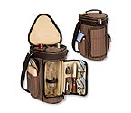 Picnic Time Meritage Insulated Deluxe Wine & Cheese Tote - Driftwood