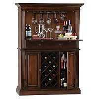 Seneca Falls Hide-A-Bar Wine & Spirits Cabinet