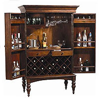 Cherry Hill Hide-A-Bar Wine & Spirits Cabinet