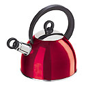 Oggi Stainless Steel Whistling Kettle - Red