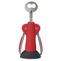 Oggi 7306.2 Red Jumbo Corkscrew and Bottle Opener with Stand