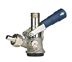 7485E-B - D System Keg Tap Coupler w/ Blue Lever Handle