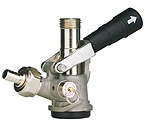 7485E D System Keg Tap Coupler - Black Lever Handle
