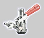 7485E-R - D System Keg Tap Coupler w/ Red Lever Handle