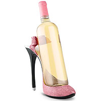 Stiletto Bottle Holder - Pink Sparkle
