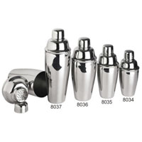 Stainless Steel Cocktail Shaker Set - 8 oz.