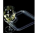 Party Plate with Built-In Stemware Holder (Set of 4)
