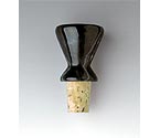 Black Marble Stopper - Cone Type
