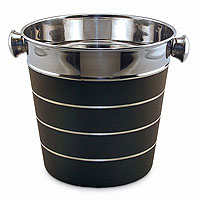 Silver & Black Ice Bucket - Bulk