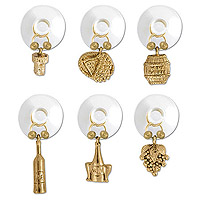 Gold Wine Cellar Suction Cup My Glass® Wine Charms