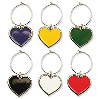 Color My Heart My Glass® Wine Charms
