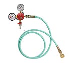 842WM6 - Wall Mount Double Gauge Co2 Regulator w/6' High Pressure Hose