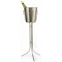 Ideal 3 Legged Wine Stand with Wine Chiller Bucket