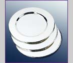 Platinum Wine Bottle Coasters (Set of 4)