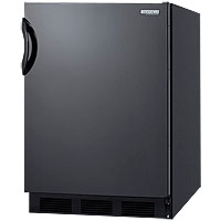 5.5 Cu. Ft.  ADA Refrigerator - Black Cabinet & Solid Door