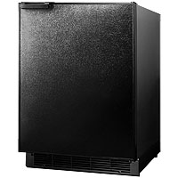 6.0 cf Built-in Refrigerator-Freezer - Black