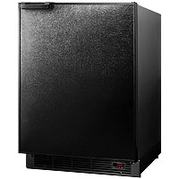 6.0 cf Built-in Auto Defrost Refrigerator-Freezer - Black