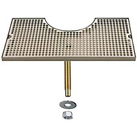 Stainless Steel Zeus Tower Surface Mount Drip Tray