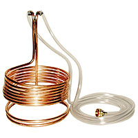 Standard Wort Immersion Chiller with garden hose fittings - 3/8