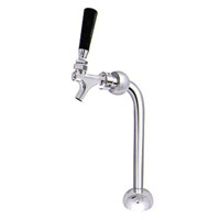 Chrome Plated Metal Single Faucet 3-Inch Diameter Column Beer Tower