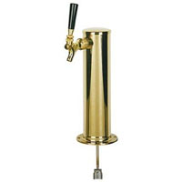 D4743S-PVD PVD Brass 1-Faucet Beer Tower - 3-Inch Column