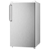 Summit FF41ESSSTB White 3.6 cf Refrigerator - SS Door/Towel Bar Handle