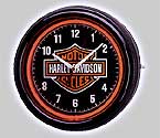 Photo of Harley-Davidson 15 Inch Bar & Shield Neon Clock