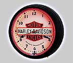 Harley-Davidson 20 Inch Nostalgic Bar & Shield Neon Clock