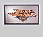 Photo of Harley-Davidson Flames Mirror - Black Lacquer Finish