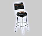 Photo of Harley-Davidson Bar & Shield Bar Stool w/ Backrest & Back Graphic