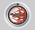 Harley-Davidson Crescent Flames Circle Mirror
