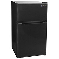 3.1 Cu. Ft. Two Door Counterhigh Dorm Refrigerator - Black