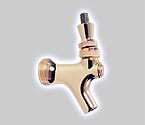 Polished Brass Beer Faucet w/ SS Lever