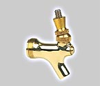 Gold Plated SS Beer Faucet w/ SS Lever