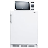 Refrigerator-Freezer-Microwave Combo - White