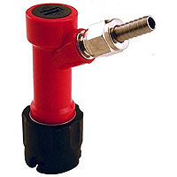 Pin Lock Home Brew Keg Tap - Beer Out with Male Flare Fitting with Hose Barb