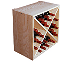 Allavino Pronto Wine Rack 24 Bottle Pine Solid X-Bin Stackable Cube PRS3024X