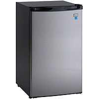 4.4 CF Counterhigh Refrigerator - Black with Stainless Steel Door