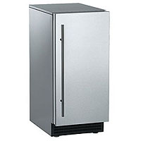 Ice Maker 30 lbs. Gravity Drain - Stainless Steel Cabinet and Unfinished Door