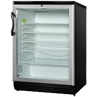 5.5 cf Glass Door All Refrigerator - Black