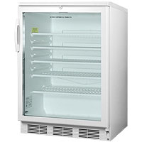 5.5 cf Glass Door All Refrigerator - White