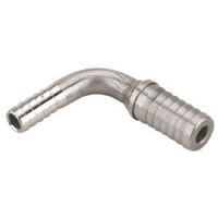 Stainless Steel Elbow Fitting 1/4 Inch x 3/8 Inch I.D. Tubing