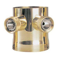 Two Product Tower Adapter - Brass