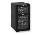 Avanti EWC18DZ 18-Bottle Thermoelectric Dual Zone Wine Cooler Refrigerator with Thermopane Glass Door