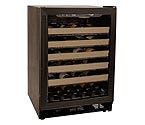 Haier HVCE24DBH 50 Bottle Black Built-in Wine Refrigerator