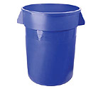 Brute - 32 Gallon Blue Keg Bucket with Plastic Handles
