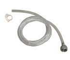 5 Feet of Clear Beer Line with Hexnut Assembly