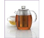 BonJour 53800 42-oz. Glass Teapot with Shut-Off Infuser