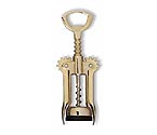 Wing Corkscrew - Auger Worm, Brass Plated